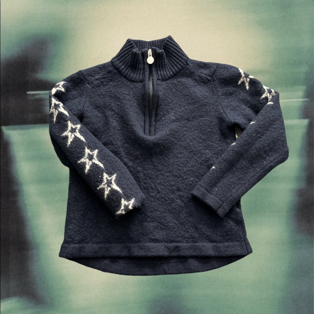 Super cute baby half zip sweater